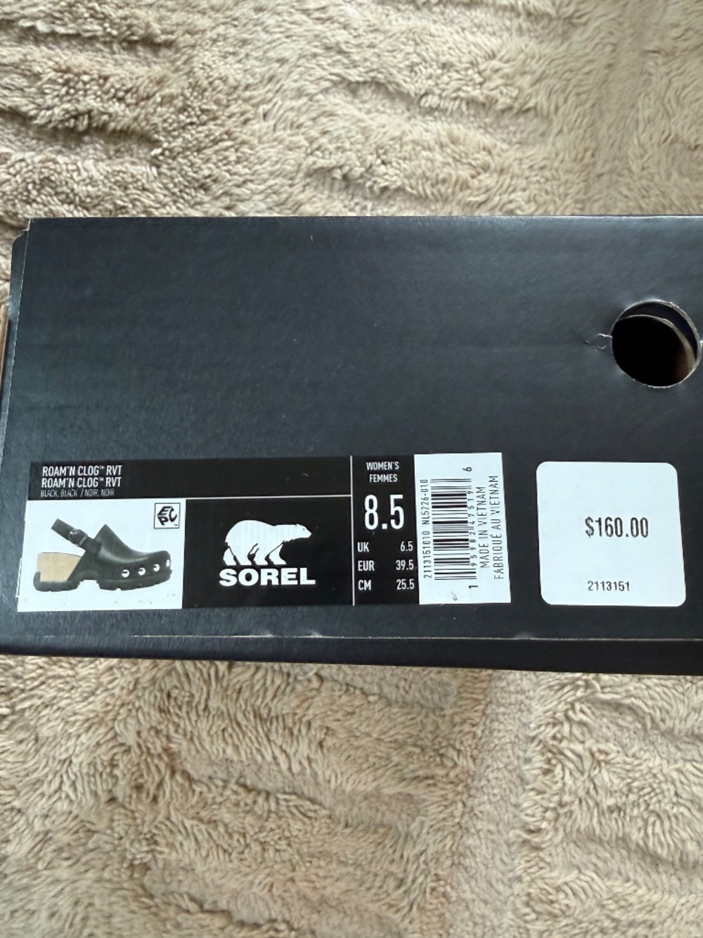 Sorel Roam'N Clog Black Women's Size 8.5 EUC - Picture 2 of 6